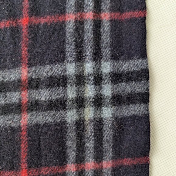 Authentic Burberry Lambswool Check Scarf Blue – Unisex – Pre-Loved – Great Gift - Picture 5 of 9